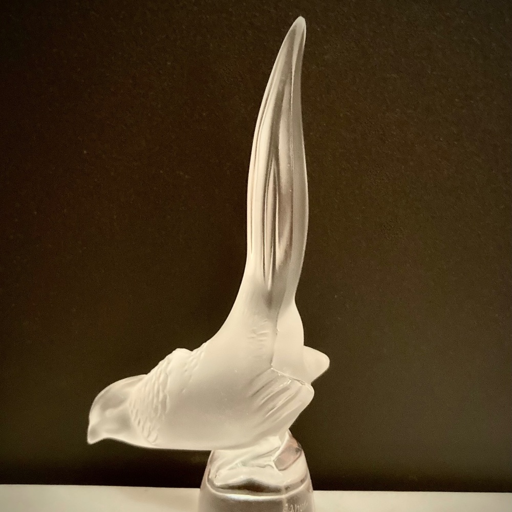 Lalique 3.75" crystal bird